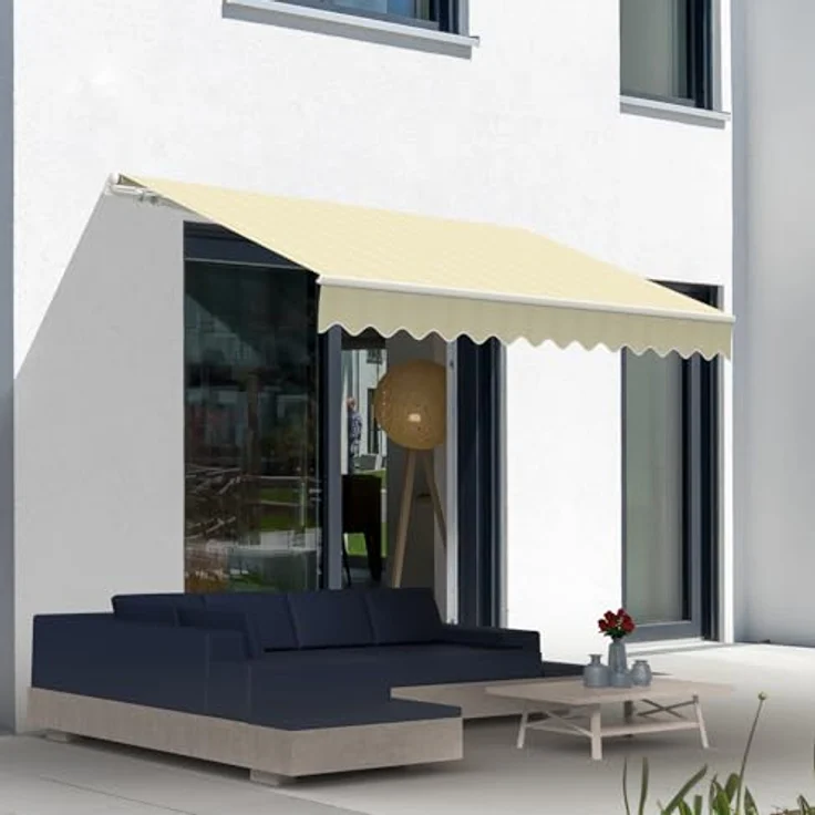 Eclipse Kassettenmarkise 295 x 250 cm, Gelenkarmmarkise Eclipse Economy 3x2,5m, weiß – Bild 3
