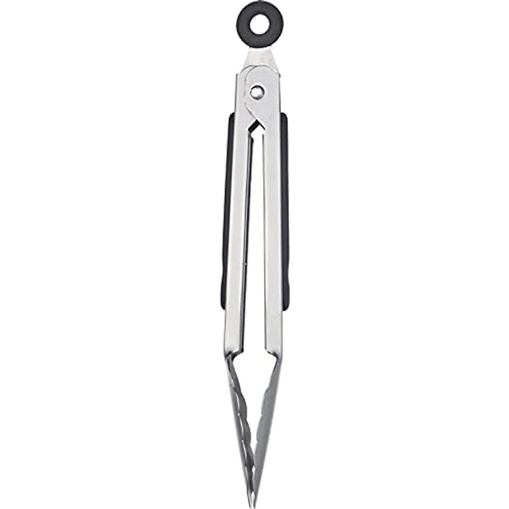 Westmark Grillzange + Servierzange, Mit Edelstahllaffen und gummierten Griffen, Länge: 20 cm, Rostfreier Edelstahl/Kunststoff, Classic Spezial Mini, Silber/Schwarz, 16232270 – Bild 3