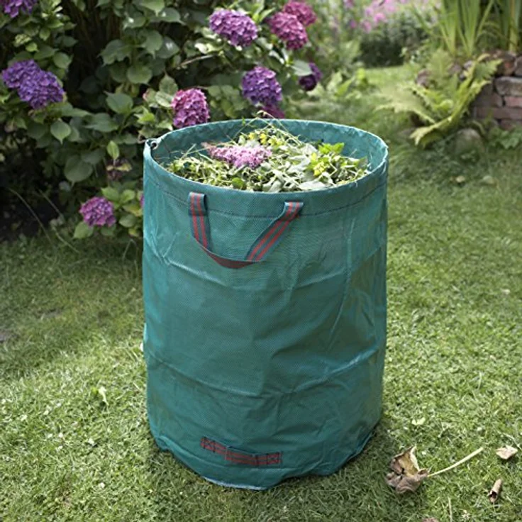 Meister Gartenabfallsack 272 l - 3er Set - Selbststehend - Witterungsbeständig - Abwaschbar - Stabiler Gartensack für Grünabfälle - Rasensack - Laubsack aus robustem Gewebe - 9961810 – Bild 5