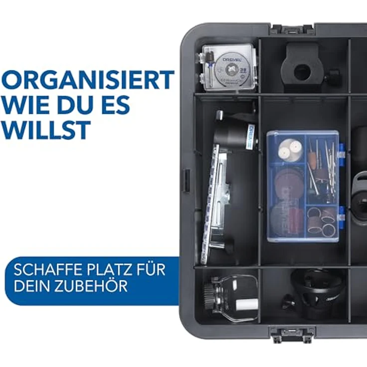 DREMEL DREMEL 4250-6/128 Platinum+ Box, Akku-Multifunktionswerkzeug mit 175-Watt-Motor, 6 Aufsätzen und 128-tlg. Zubehörset – Bild 6