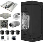 Green Spirit Foliengewächshaus Growbox Komplett Set 120x120 cm 320W LED 4 Pflanz. Classic XL, BxTxH: 120 x 120 x 200 cm, Axiallüfter 350m³/h, Aktivkohlefilter 380m³/h, in Grün