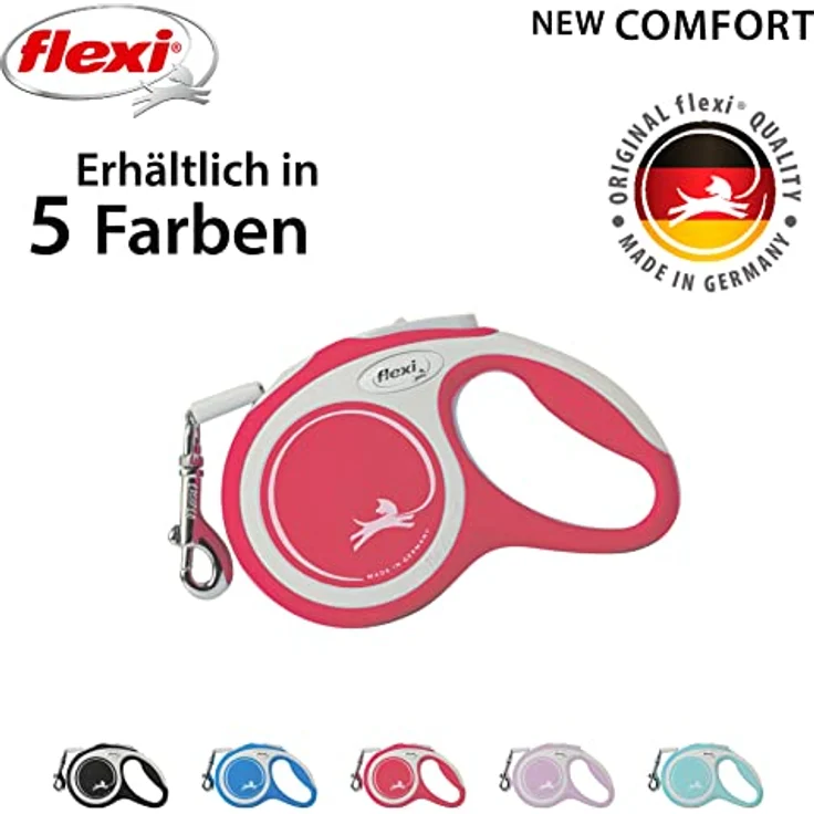 flexi Rollleine New Comfort - Rot - XS - 3 m, 4000498043424, blau, small – Bild 4