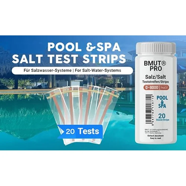 BMUT Salzwasser Test, Salztest 0-8000 ppm für Natriumchlorid-Konzentration – Bild 5