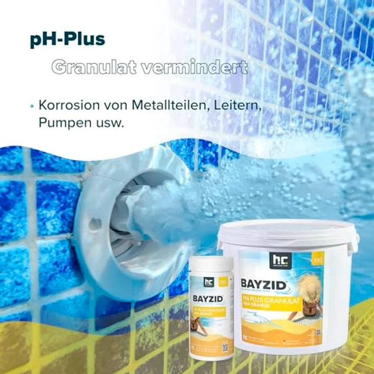 1 x 5 kg BAYZID pH Plus Granulat für den Pool – Bild 6