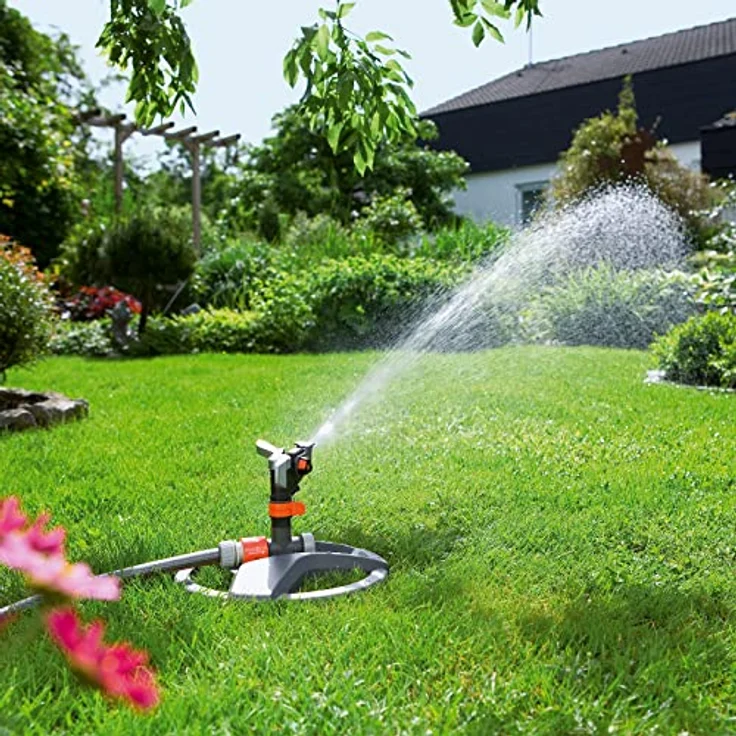GARDENA Premium Impuls-, Kreis- und Sektorenregner (auf Kunststoffschlitten): Premium-Regner zur Bewässerung größerer Flächen bis 490 m², stufenlose Reichweiteneinstellung bis 12.5 m (8135-20) 4078500813501 – Bild 5