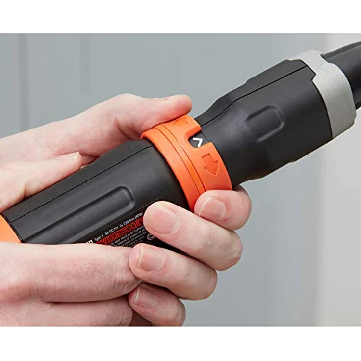 Black+Decker BCF601C-XJ BCF601C Stabschrauber (LED-Arbeitsleuchte, Rechts--Linkslauf + automatische Spindelarretierung, inkl. 5 TLG. Schrauber-Bit Set, 4X Alkaline Batterien + Schaftverlängerung) – Bild 2