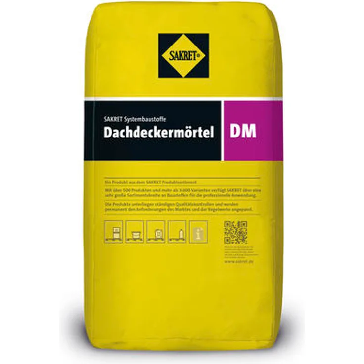 SAKRET Dachdeckermörtel DM ziegelrot 25 kg