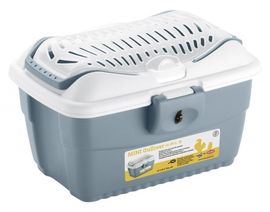 Kerbl Mini Gulliver Transportbox für Kleintiere blau 40x30x24cm