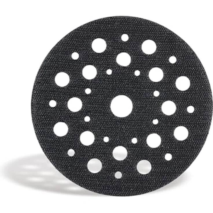 Einhell Schleiftellerschoner, Ø 123 mm, doppelseitige Klettaufnahme, hochbelastbar, optimierte Haftung für 125 mm Exzenterschleifer – Bild 1