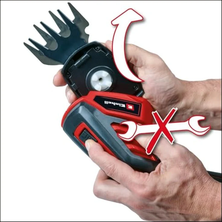 Einhell 3,6V Akku-Gras- und Strauchschere GC-CG 3,6/70 Li mit Softgrip und Teleskopverlängerung – Bild 3