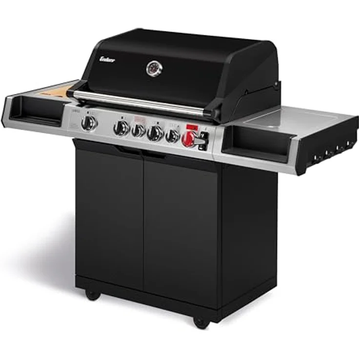 Enders Gasgrill UNIQ 4 IK Cruster mit CRUSTERÂ®- 800 Â°C Backburner, 800°C Hochleistungshitzezone und SWITCH GRID™, schwarz – Bild 1