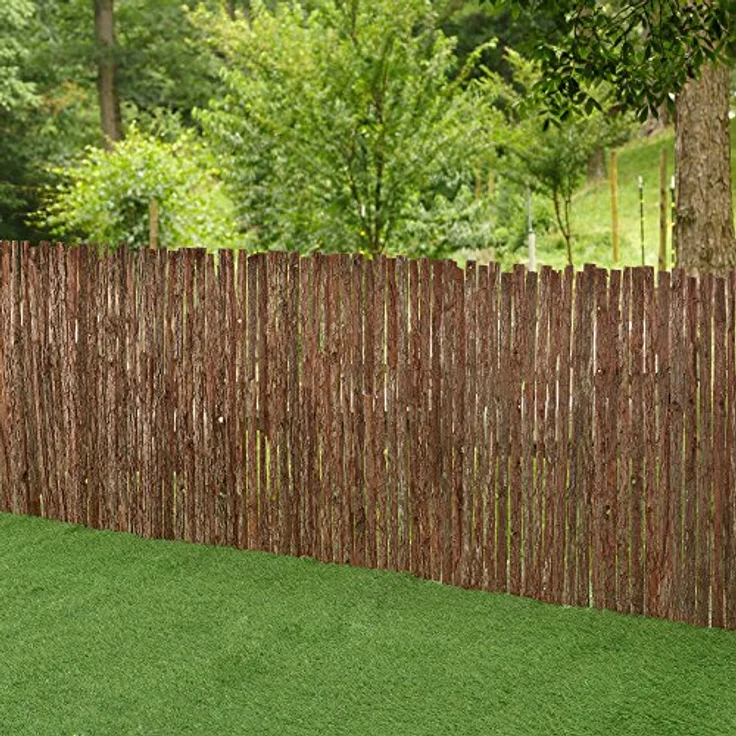 casa.pro Rindenmatte Sichtschutzmatte Sichtschutz Baumrinden Zaun 100 x 500 cm – Bild 7