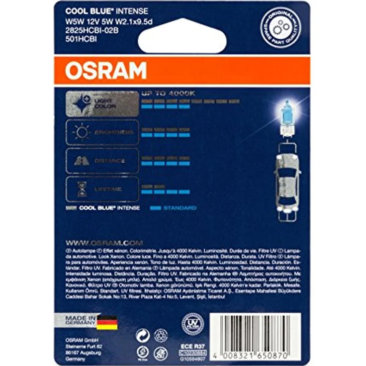 Osram Signallampe W5W Cool blue Intense 12V 5W – Bild 3