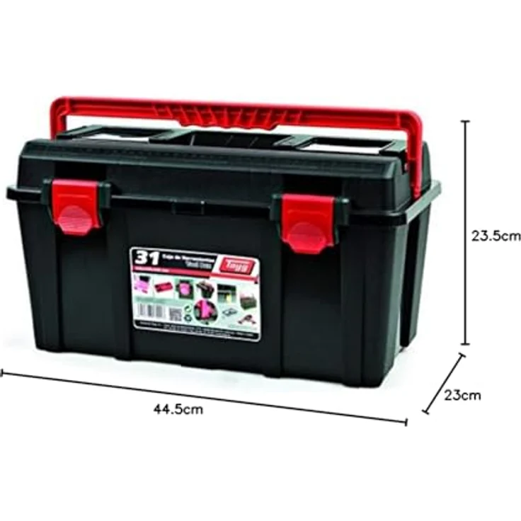 TAYG TOOLBOX Werkzeugkasten aus Kunststoff Nr.31 Sortimentkoffer Nr. 31 mit Einlage und Box 445 x 235 x 230 mm – Bild 10