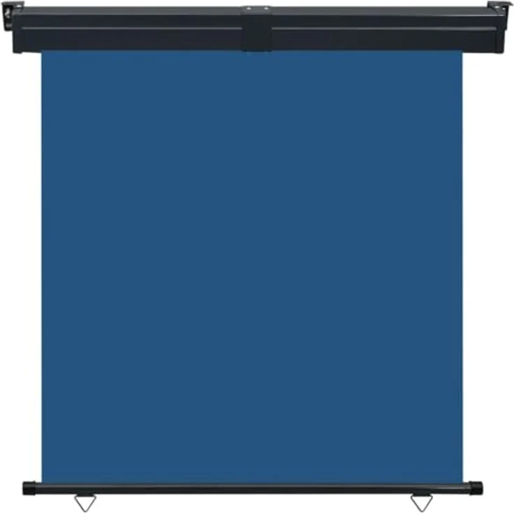 vidaXL Balkon-Seitenmarkise 165x250 cm Blau, Windschutz und Sonnenschutz, UV-beständig und wasserbeständig – Bild 2