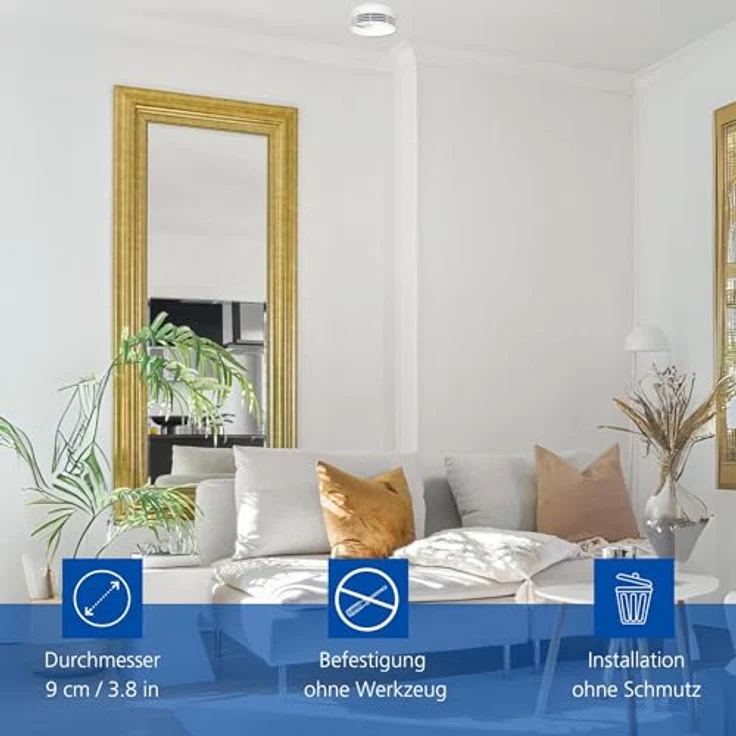 Hekatron Klebepad Genius für Rauchwarnmelder - Klebepad für die Befestigung der Genius Melder 10er Pack Befestiger für Genius Rauchmelder – Bild 6