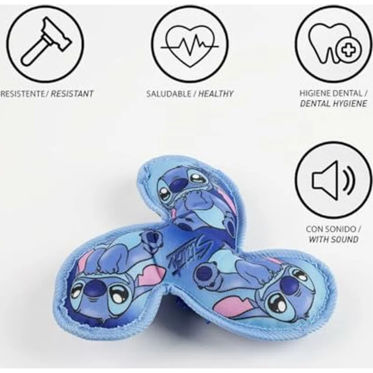 Lilo & Stitch Spielknochen Hundespielzeug – Weich & quietschend für tierischen Spaß – Bild 4