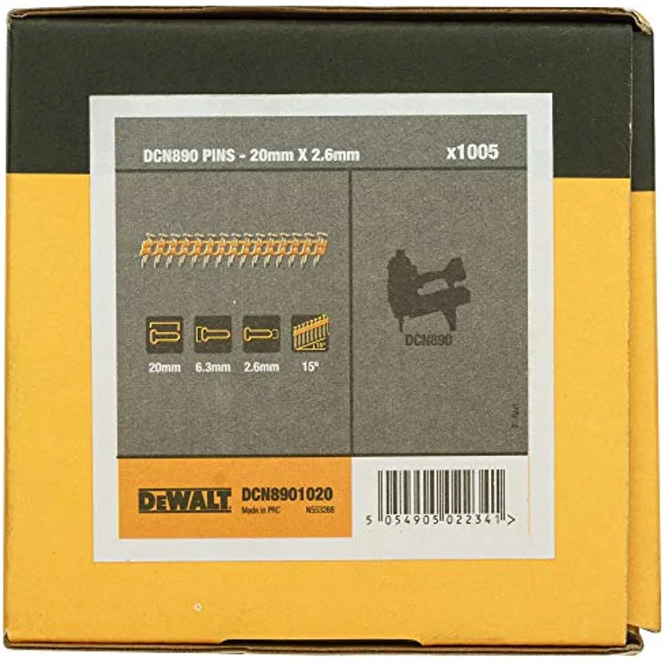 Dewalt verzinkte Nägel DCN8901025 (für Beton und Gipskarton, 25 x 2,6mm, passende zu Dewalt 18 Volt Akku-Betonnagler DCN890, für den Innen- & Außenbereich) 1.005 Stück – Bild 5