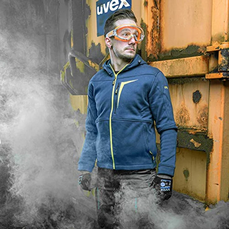 Uvex Ultrasonic Supravision Excellence Schutzbrille - Transparent-Grau-Orange – Bild 6