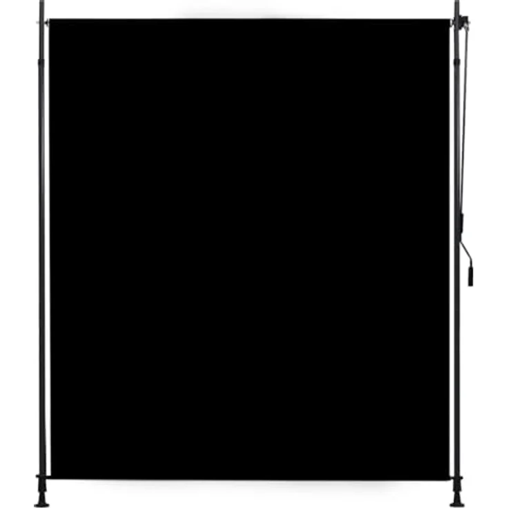 vidaXL Außenrollo 200 x 270 cm Anthrazit, PA-beschichtet mit Handkurbelbetrieb und höhenverstellbaren Pfosten – Bild 7
