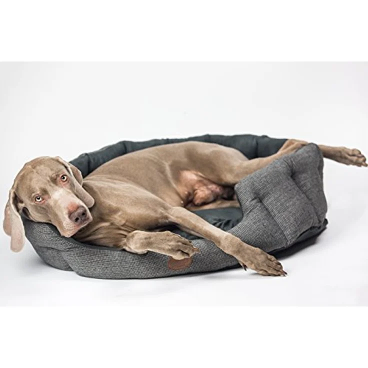 Nobby Komfort Bett oval "JOSI" grau L x B x H: 65 x 57 x 22 cm – Bild 3