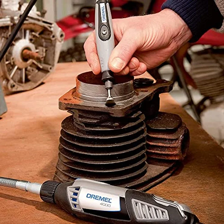 Dremel 532 Edelstahlbürste Zubehörsatz, 3 Edelstahlbürsten 3,2mm für die Reinigung rostfreier Materialien wie Aluminium, Edelstahl und Gold – Bild 2