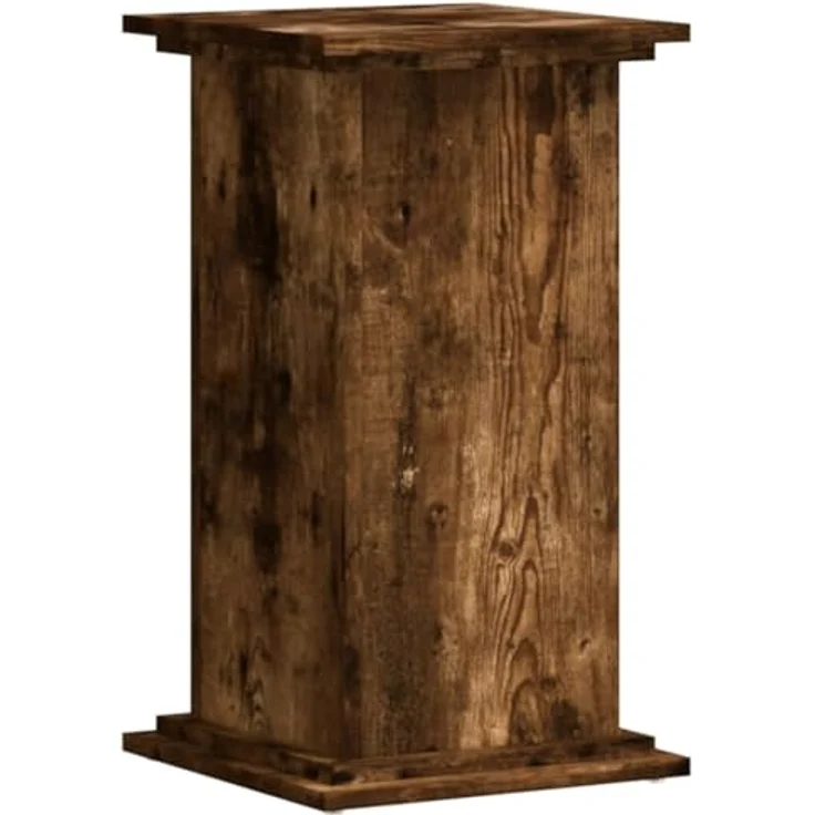 vidaXL Blumenständer Pflanzenständer Räuchereiche 33x33x60 cm Holzwerkstoff (1 St) - Robuster und zeitlos gestalteter Blumenständer in Räuchereiche – Bild 8