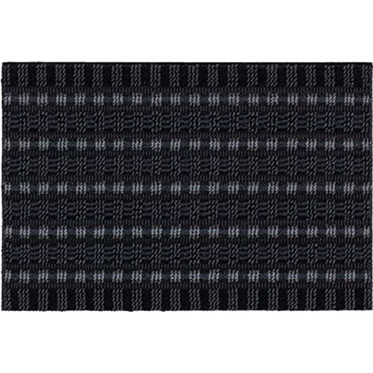 ASTRA Premium Außenbereich-Matte - Poly Brush - strapazierfähige Fußmatte - schwarz/anthrazit - 50 x 80 cm