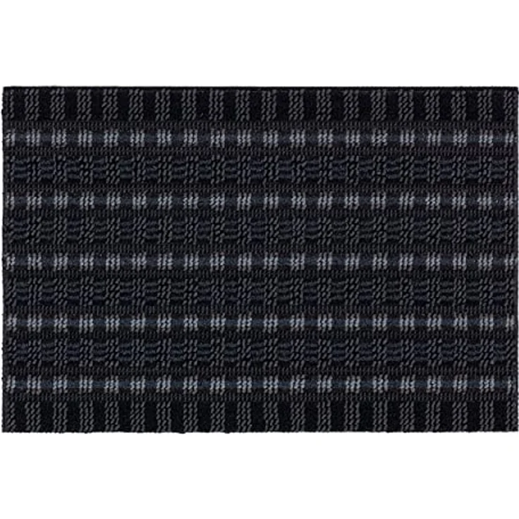 ASTRA Premium Außenbereich-Matte - Poly Brush - strapazierfähige Fußmatte - schwarz/anthrazit - 50 x 80 cm – Bild 1