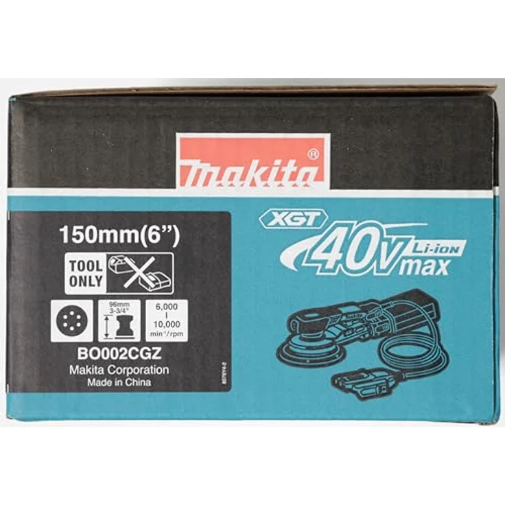 Makita Exzenterschleifer BO 002 CGZ 40 V max. 150 mm 5 mm Hub Brushless Solo - ohne Akku, Lader – Bild 11