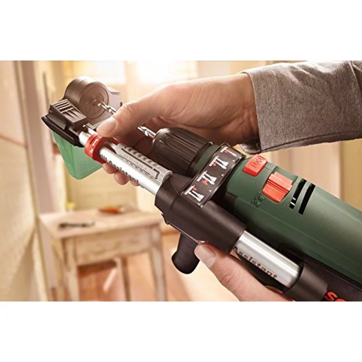 Bosch Schlagbohrmaschine UniversalImpact 700 DA (Bohrassistent, Zusatzhandgriff, Tiefenanschlag, Koffer, 700 Watt) – Bild 4