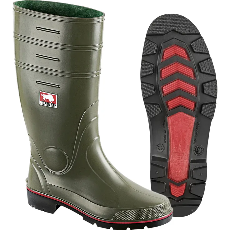 BULLSTAR Nitrilstiefel WINNER, Gr. 40, rutschfeste Profilsohle, temperaturbeständig bis -30°C, Kälteisolierung, selbstreinigend