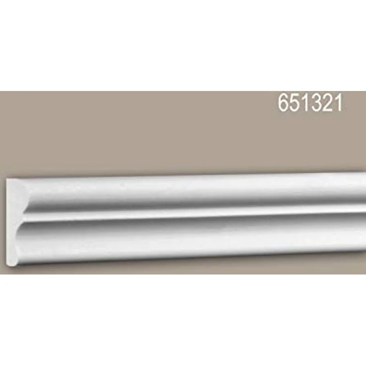 Profhome Zierleiste S-651321, Wandleiste Musterstück aus extrudiertem Polystyrol (XPS), 10 cm Länge – Bild 2