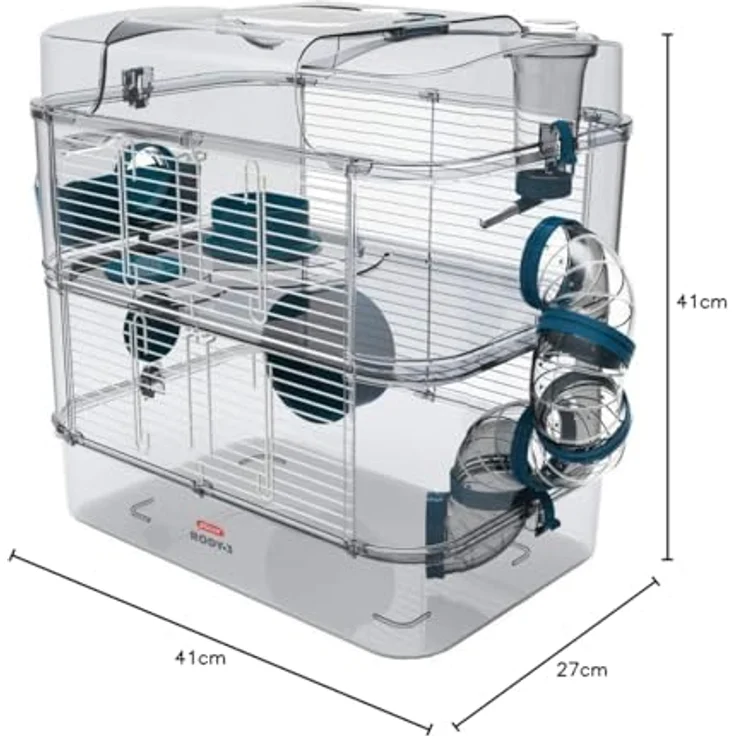 Zolux DUO RODY3 Blütenblatt. Blau, Gehege – Bild 6