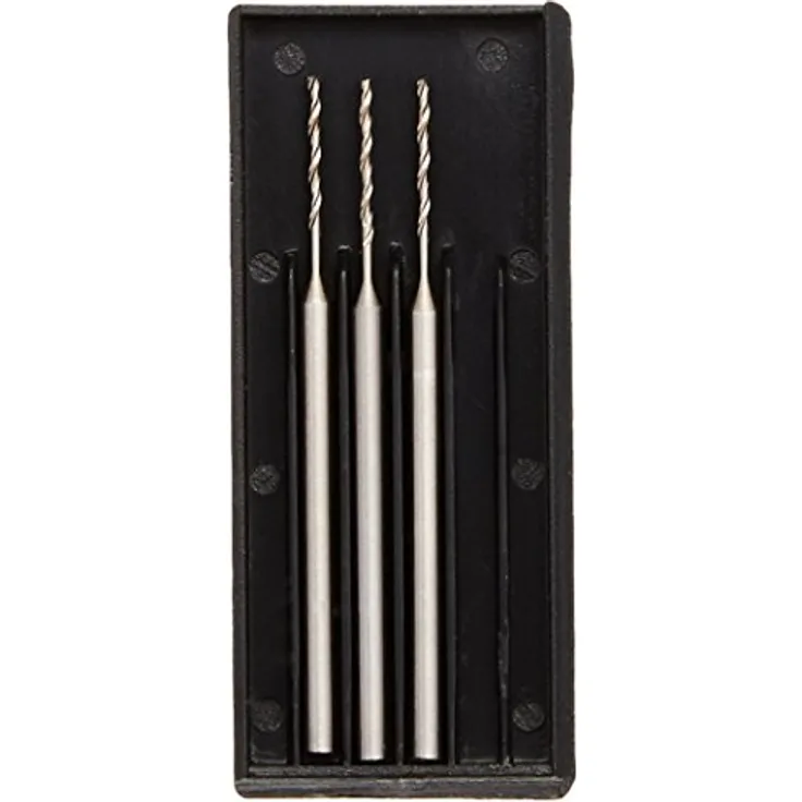 Proxxon 28852 HSS Micro Spiralbohrer, 0,8 mm Durchmesser, Schaft 2,35 mm, 3 Stück/Packung