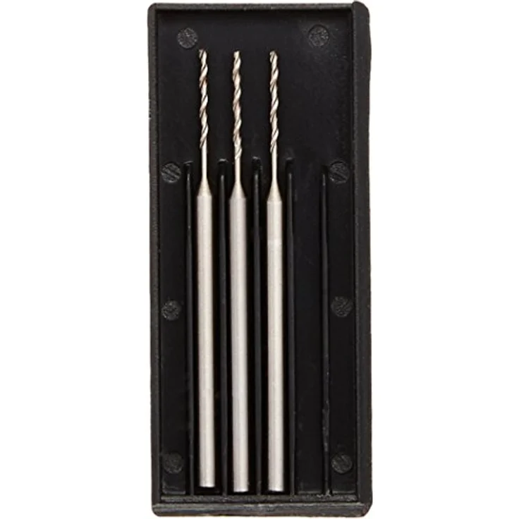 Proxxon 28852 HSS Micro Spiralbohrer, 0,8 mm Durchmesser, Schaft 2,35 mm, 3 Stück/Packung – Bild 1