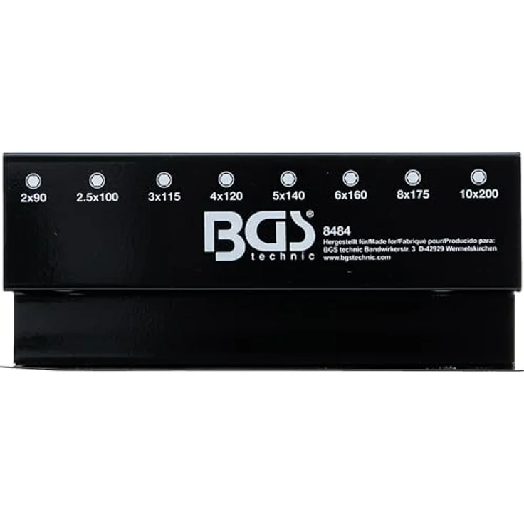 BGS TECHNIC Halter für Art. 8484, Metallhalter aus Chrom-Vanadium-Stahl mit Befestigungsbohrungen, 354 g – Bild 4