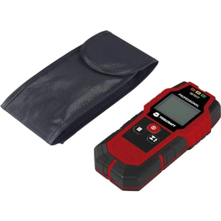 TOOLCRAFT Ortungsgerät TO-9627699, Leitungsortungsgerät mit max. Ortungstiefe 120 mm, akustischer Alarm und LCD mit blauer Hintergrundbeleuchtung – Bild 4