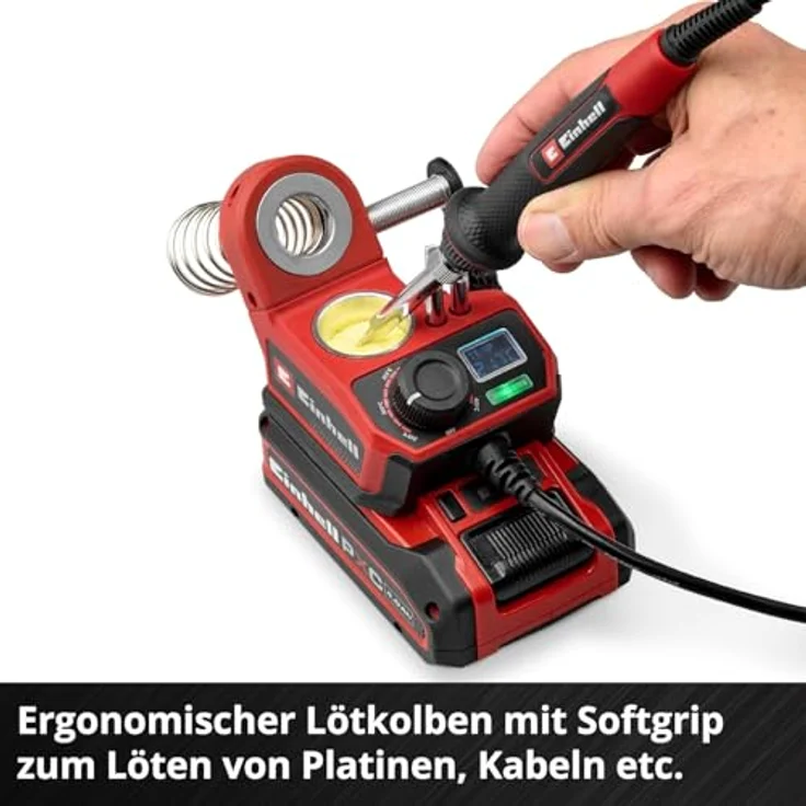 Einhell TE-SI 18/480 Li E - Solo Akku-Lötkolben 18V, Flachspitze, temperaturregulierbar 205 - 480°C, ohne Akku und Ladegerät – Bild 7