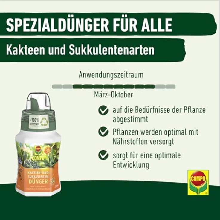 Compo Kakteendünger u. Bonsaidünger250 ml – Bild 4