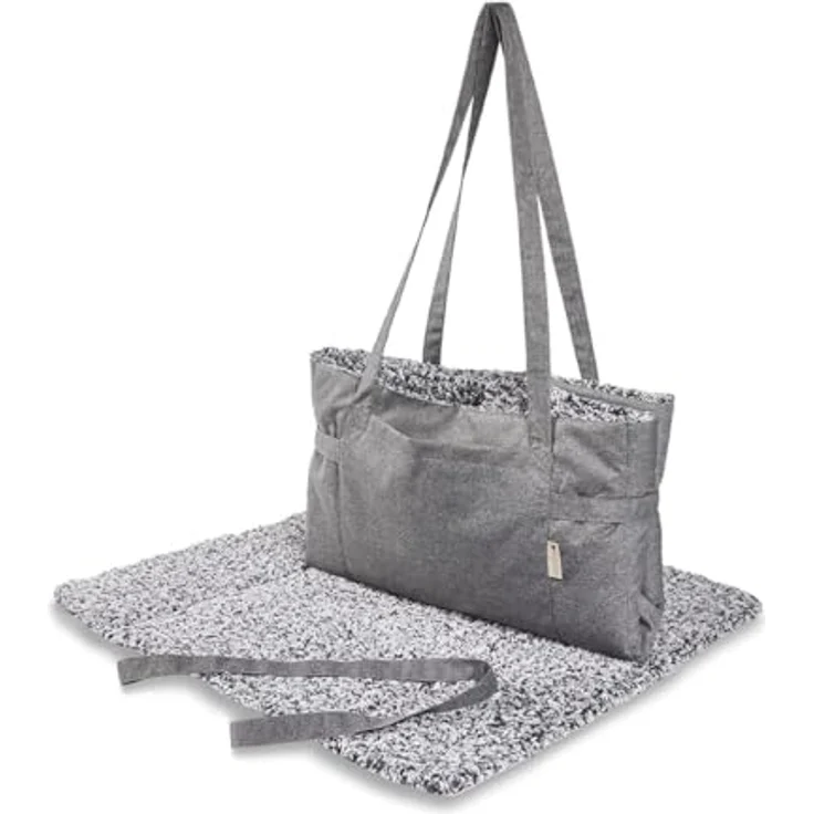 Wolters Sweet Dreams Reisebett, Hundebett + Katzenbett aus OEKO-Tex® zertifizierten Materialien, Salt & Pepper Design, waschbar bei 40 Grad – Bild 1