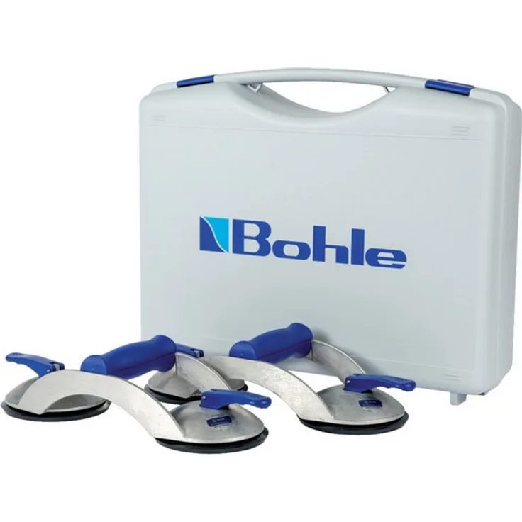 Bohle Werkzeugkoffer BOHLE Set S 2.0 BL, mit 2 Saughebern zur optimalen Sicherung von Gummischeiben, doppelte Tragkraft