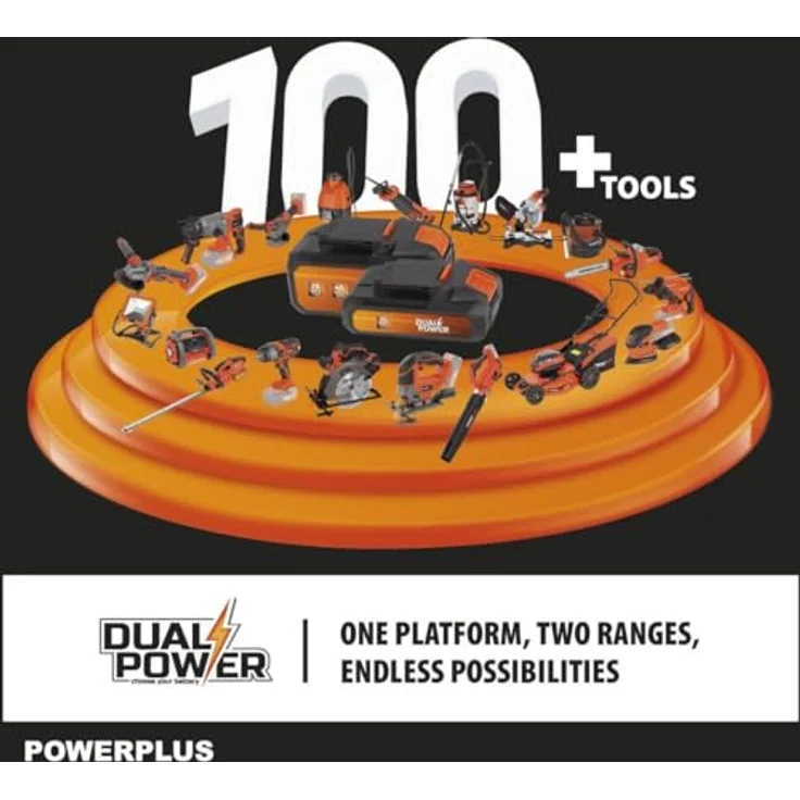 Powerplus Powdp15200, 20V Hammerbohrer mit 26 Drehmomentstufen, selbstspannendem Bohrfutter und LED-Leuchte für Holz, Metall und Beton – Bild 9