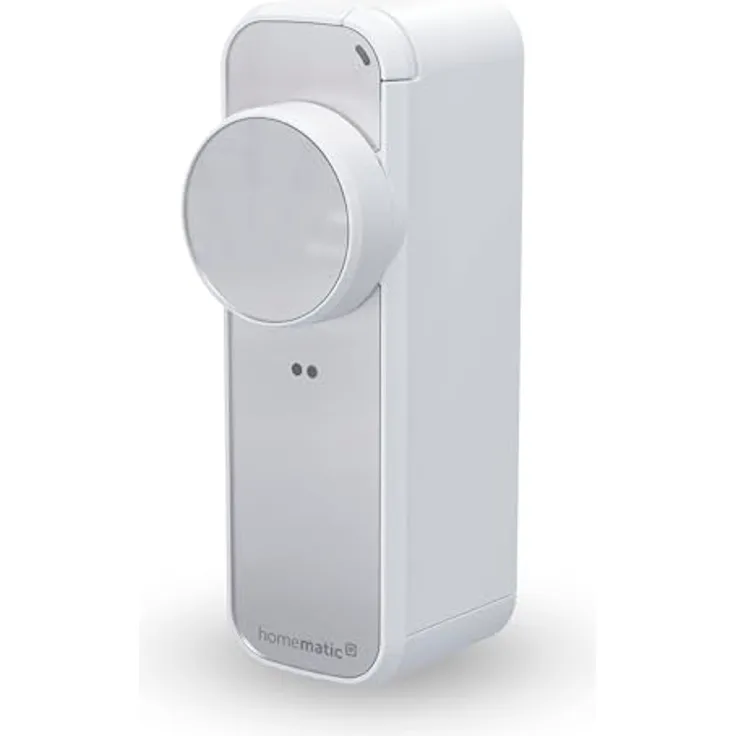 Homematic IP Türschlossantrieb – pro, weiß-silber, Smart Lock mit permanenter Türüberwachung, App-Steuerung, Alexa & Google Home, 162822A0
