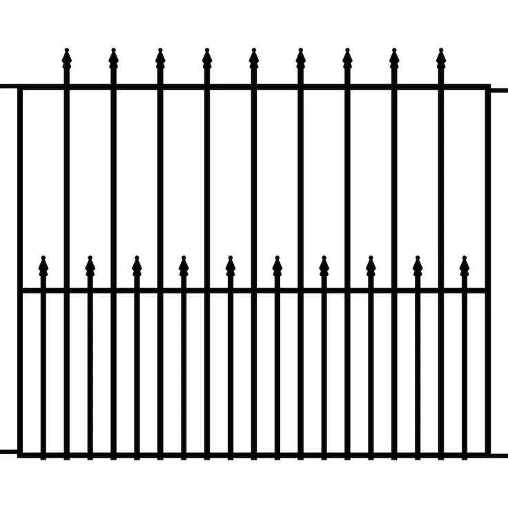 JUNGELMAR Dekor Zaunmatte Chaussee 1260x1020 mm, pulverbeschichtet in anthrazit für flexible Gartengestaltung