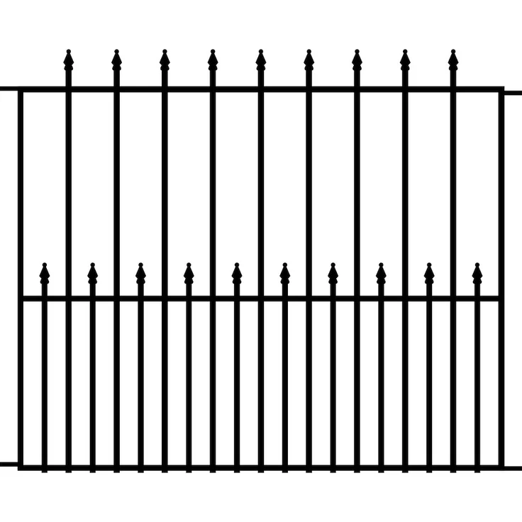 JUNGELMAR Dekor Zaunmatte Chaussee 1260x1020 mm, pulverbeschichtet in anthrazit für flexible Gartengestaltung