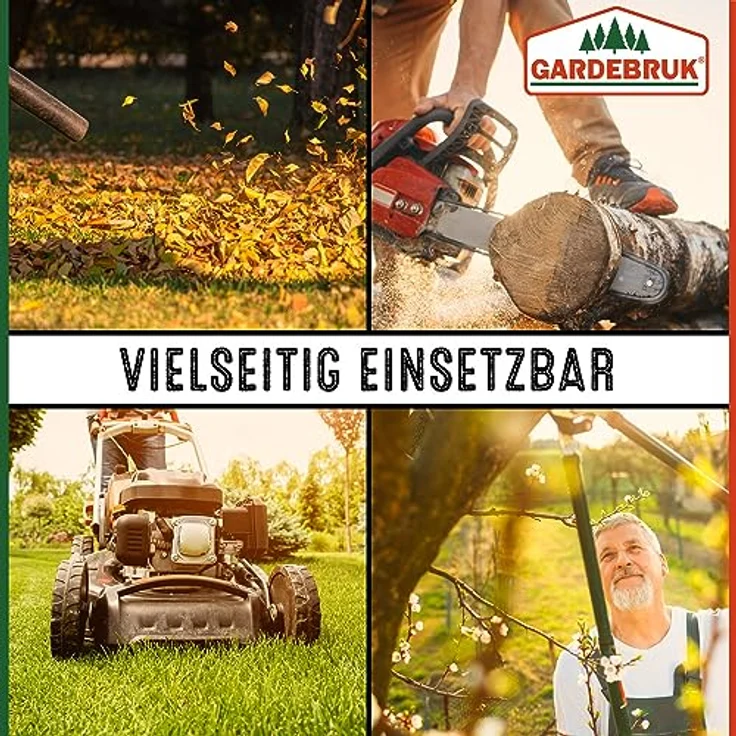 GARDEBRUK® Gartenabfallsack 6x280 Liter 50 kg Belastbarkeit doppelte Nähte 3 stabile Griffe robust abwaschbar Garten Rasensack Gartentasche Laubsack, 6er Set, Polyethylen, grün – Bild 5
