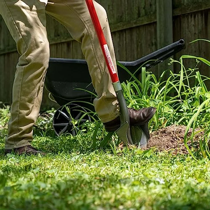 Root Slayer® Root Assassin Gartenschaufel, 110 cm, innovative Flügeltechnologie, extrem robust & belastbar – Bild 5