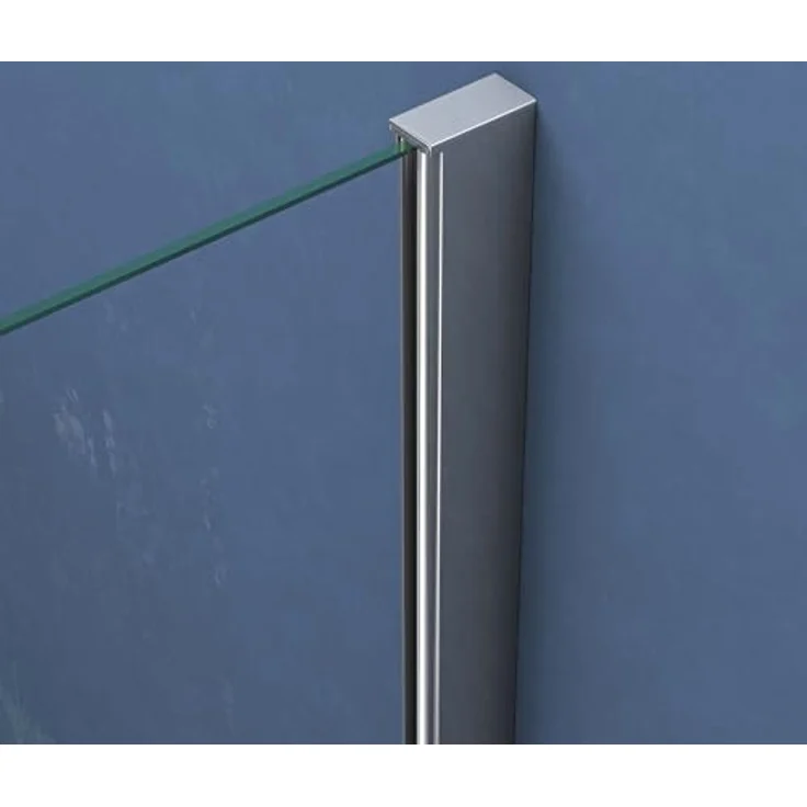 doporro Fünfeckdusche Duschkabine 100x100x195cm, Duschabtrennung Klarglas mit 8mm ESG-Sicherheitsglas und verchromten Messingbeschlägen, Nano-Beschichtung – Bild 5