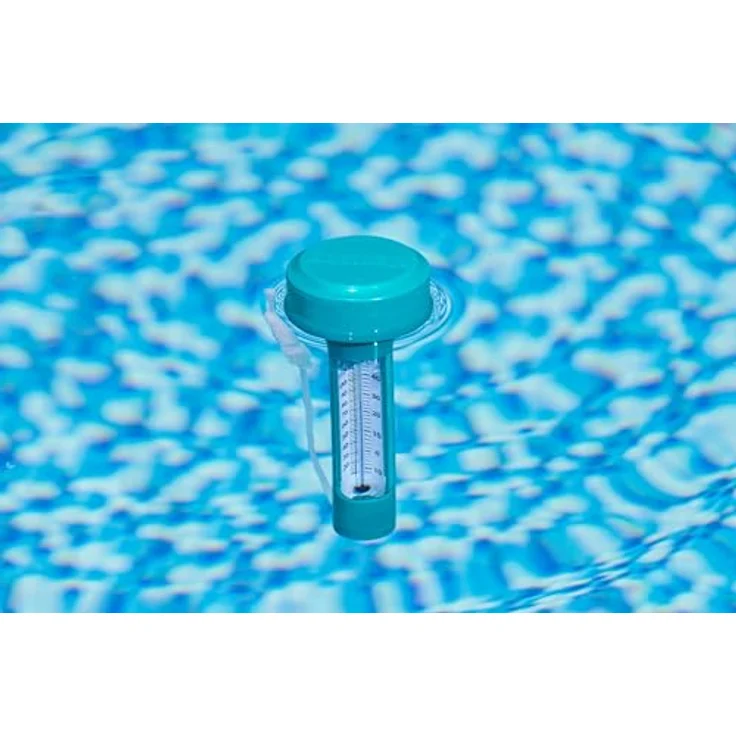 Bestway Flowclear Dosierschwimmer Thermo-Set, schwimmendes Poolthermometer mit 12,5 cm Ø zur Wassertemperaturüberwachung und optimalen Wasserpflege – Bild 2